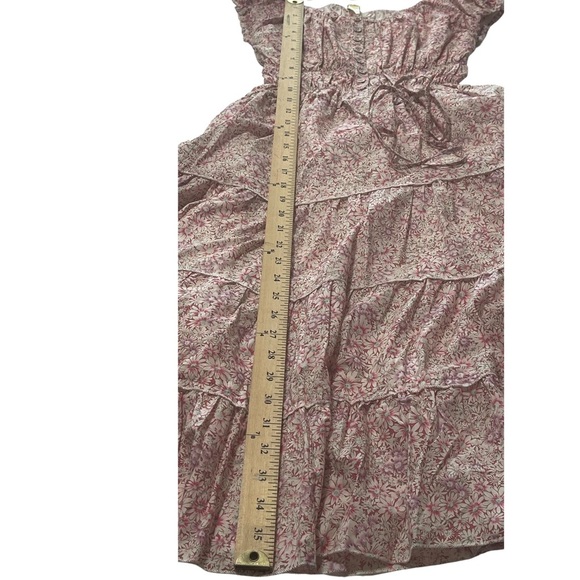 New Aryeh Size Small- Mini Sundress Pink with Flutter Sleeves - Picture 6 of 7